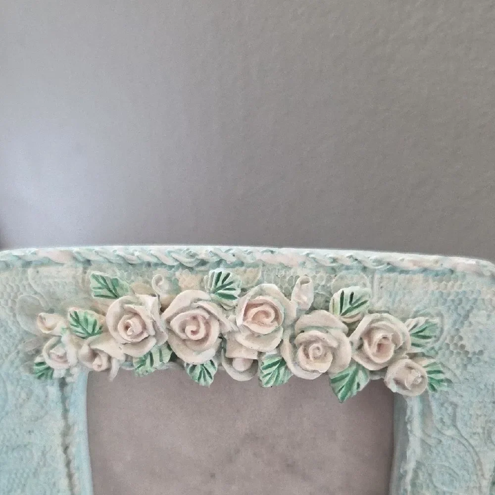 Floral Green Picture Frame
